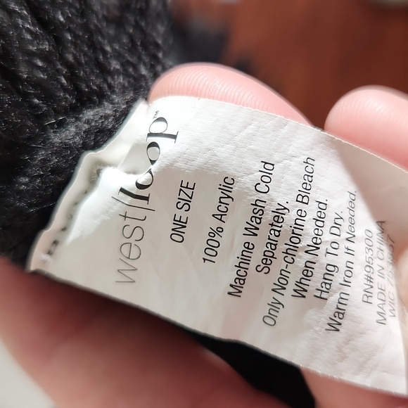 West Loop Vest Cardigan Open Front Sweater Black One Size Fringe Whimsigoth - Picture 3 of 10